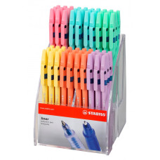 Набор шариковых ручек Stabilo 808FP/8041 Liner Pastel 0.38мм ассорти синие чернила (80шт)