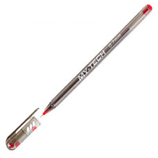 Ручка шариковая Pensan MY-TECH (2240/25RED) 0.7мм игловидный пиш. наконечник круглая телескопич.корпус прозрачный красные чернила коробка картонная