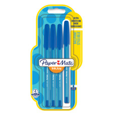 Набор шариковых ручек Paper Mate INKJOY 100 (1956711) 0.5мм треугол. :4 ручки синие чернила блистер