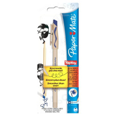 Ручка шариковая Paper Mate REPLAY MEDIUM (2032257/PS0300760) 1мм корпус пластик стираемые чернила синие чернила блистер