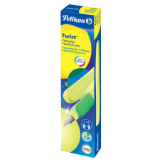 Ручка перьев. Pelikan Office Twist P457 (PL807272) желтый неон M сталь нержавеющая карт.уп.
