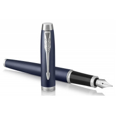 Ручка перьев. Parker IM Core F321 (1931647) Matte Blue CT F сталь нержавеющая в компл.:картридж 1шт с черными чернилами подар.кор.конвертор/картриджи