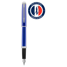 Ручка перьев. Waterman Hemisphere (2042967) Bright Blue CT F сталь нержавеющая подар.кор.