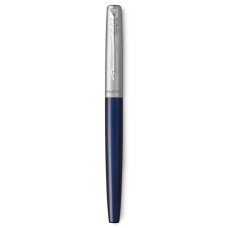 Ручка перьев. Parker Jotter Core F63 (2030950) Royal Blue CT M сталь нержавеющая в компл.:1 синий картридж Quink Z11 увеличенного размера или 2 синих мини картриджа Quink Z17 MINI подар.кор.конвертор/картриджи