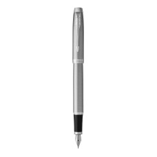 Ручка перьев. Parker IM Essential F319 (2143635) Brushed Metal CT F сталь нержавеющая в компл.:картридж 1шт с синими чернилами подар.кор.конвертор/картриджи