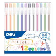 Набор ручек гелев. Deli Delight EG119-12C (12шт)