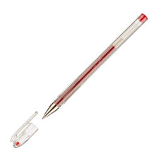 Ручка гелевая Pilot BL-G1-5T-R (2826) 0.3мм корпус пластик прозрачный красные чернила