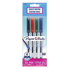 Набор гелевых ручек Paper Mate JIFFY GEL (2084411) 0.5мм :1син/1кр/1зел/1чер ассорти чернила блистер (упак.:4шт)