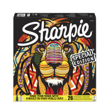 Набор маркеров перманентных Paper Mate Fine 2110123 Sharpie пулевидный пиш. наконечник 2мм 26цв. ассорти коробка картонная (26шт.)