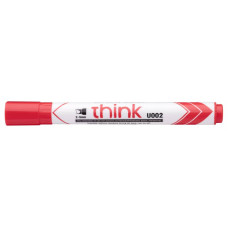 Маркер для досок Deli EU00240 Think скошенный пиш. наконечник 2-5мм красный