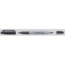 Маркер перманентный для CD/DVD Paper Mate Twin Tip S0811100 Sharpie 0.5-1мм черный