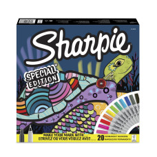 Набор маркеров перманентных Paper Mate Fine 2115767 Sharpie пулевидный пиш. наконечник 2мм 20цв. ассорти коробка картонная (20шт.)