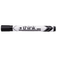 Маркер для досок Deli EU00220 Think скошенный пиш. наконечник 2-5мм черный
