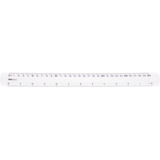 Линейка Deli Pioneer EG00312 пластик дл.30см прозрачный градуировка УФ чернила европодвес