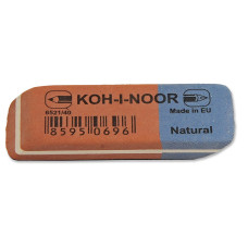 Ластик Koh-I-Noor 6521 6521040021KDRU прямоугольный 57х20х8мм каучук синий блистер