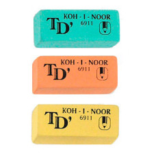 Ластик Koh-I-Noor Toison D`or 6911 6911020005KD прямоугольный 49х21х16мм каучук двусторонний