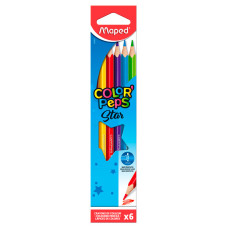 Карандаши Maped Color`Peps 832501 трехгран. дерево 6цв.