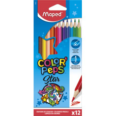 Карандаши цв. Maped Color`Peps 183212 трехгран. липа 12цв.