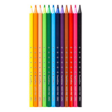 Карандаши цв. Deli EC110-12 Enovation шестигран. пластик 12цв. коробка/европод. (12шт)