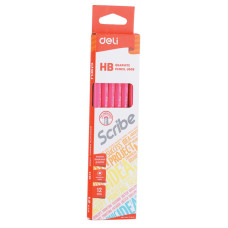 Карандаш ч/г Deli EU50800 Scribe HB (12шт)