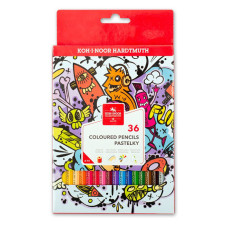 Карандаши цв. Koh-I-Noor Teenage 3552 3555036042KSRU 36цв. карт.уп. 36 карандашей + точилка