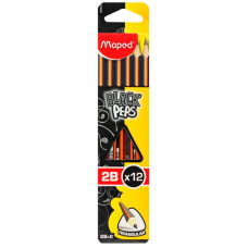 Карандаш чернографит. Maped Black Pep`s 851721 HB липа ластик (12шт)