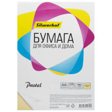 Бумага Silwerhof A4/80г/м2/100л./желтый пастель