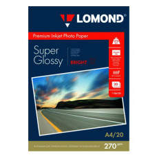 Бумага Lomond 1106100 A4/270г/м2/20л./белый высокоглянцевое для струйной печати