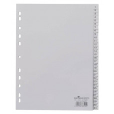 Разделитель индексный Durable 6523-10 A4 пластик 31 индексов 1-31