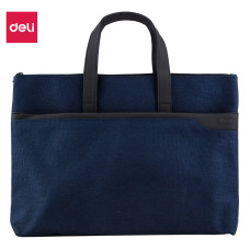 Папка-портфель Deli 63750BLUE 1 отдел. терилен синий