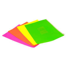 Папка на молнии ZIP Бюрократ Double Neon DNEBPM5AYEL A5 полипропилен 0.15мм желтый карм.для визит. цвет молнии белый