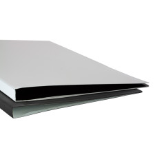 Папка метал.зажим Бюрократ Black&White BWPZ08C A4 пластик 0.8мм ассорти