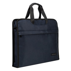 Папка-портфель Deli 63754BLUE 2 отдел. A4 текстиль синий
