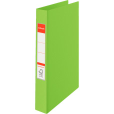 Папка на 2-х кольцах Esselte Standard 14453 A4 картон/ПВХ кор.35мм зеленый вмест.190лист.