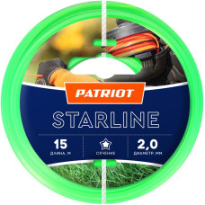 Леска для садовых триммеров Patriot Starline d=2мм L=15м (805201056)