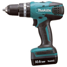 Дрель-шуруповерт ударная Makita HP347DWE аккум. патрон:быстрозажимной (кейс в комплекте)