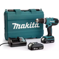 Дрель-шуруповерт Makita HP457DWE аккум. патрон:быстрозажимной (кейс в комплекте)