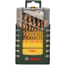 Набор сверл Bosch HSS-TiN (2607017152) по металлу (19пред.) для перфораторов
