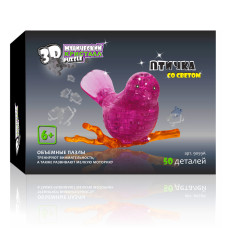 3D Crystal Puzzle Птичка на ветке 9059A