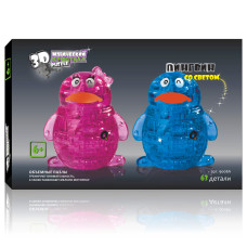 3D Crystal Puzzle Пингвин XL Светильник 9008A