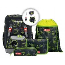 Ранец Step By Step Grade Black Cat черный 4 предмета