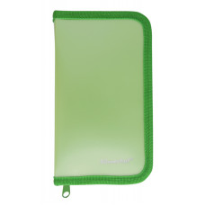 Пенал Silwerhof 850959 Gems зеленый 1отд. 190х110х28мм пластик