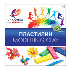 Пластилин Луч 7С 331-08 Классика 12цв. 240гр. стек картон.кор.