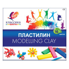 Пластилин Луч 20С 1329-08 Классика 16цв. 320гр. стек картон.кор.