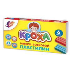 Пластилин Луч 12С 863-08 Кроха 6цв. 90гр. стек картон.кор.
