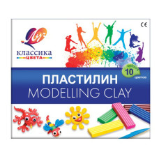 Пластилин Луч 7С 304-08 Классика 10цв. 200гр. стек картон.кор.