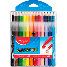 Набор для рисования Maped Color`Pers 897412 (12флом./15цв.кар.) футл.подв. ассорти