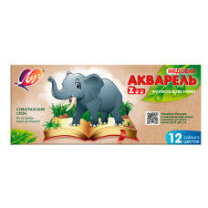 Краски акварельные Луч Zoo 19С 1247-08 медовые 12цв. без кисти картон.кор.