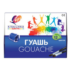 Гуашь Луч Классика 19С 1277-08 12цв. бан. 20мл. без кисти картон.кор.