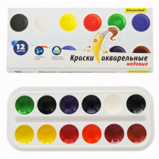 Краски акварельные Silwerhof 961126-12 Народная кол-ция медовые 12цв. без кисти картон.кор.